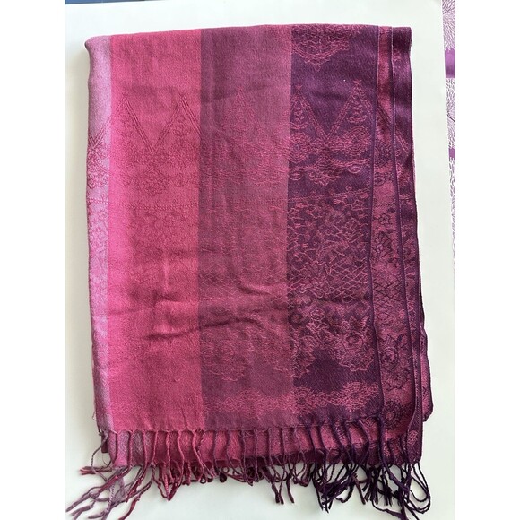 Pashmina Scarf Shawl Wrap 28” X 72” - Picture 3 of 3